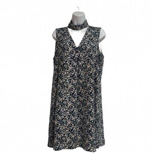 Dalia Dress Navy Floral Print, Size 10